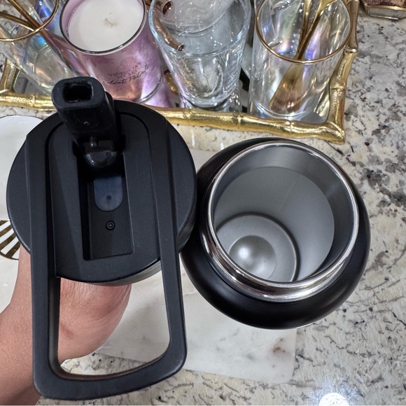 Disney Black and Gold Castle Water Bottle - Picture 7 of 8